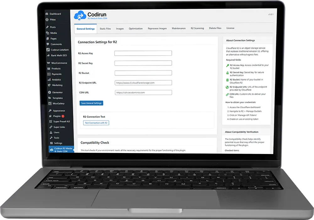 Codirun R2 Media & Static CDN